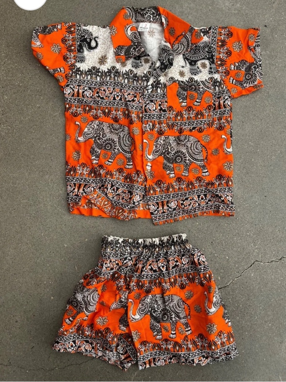NEW Elephant Print Two Piece Summer Set